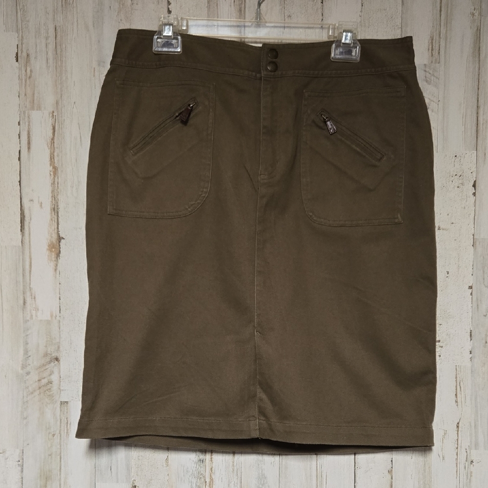 Vintage Lauren Ralph Lauren Green Pencil Skirt Casual